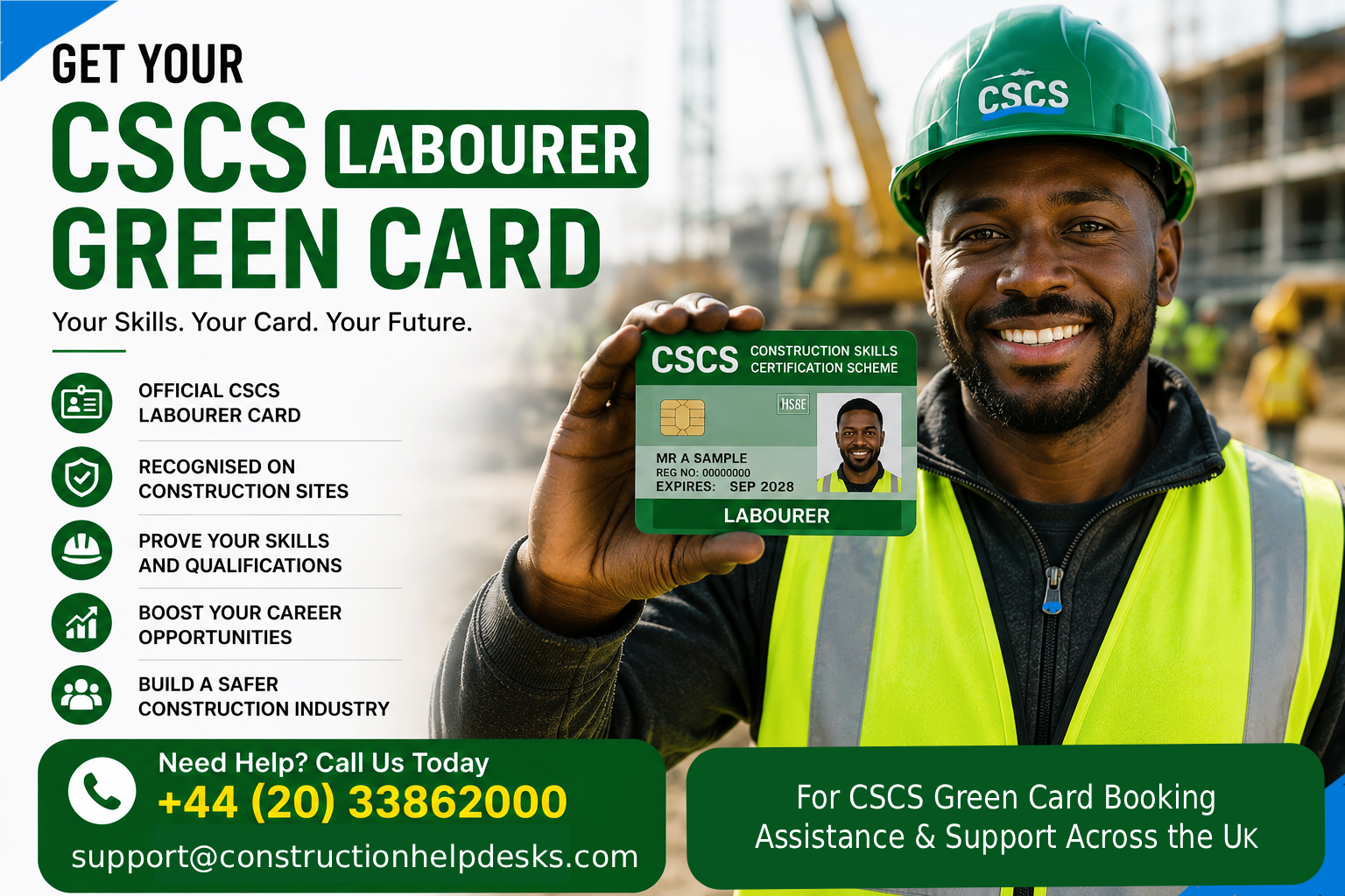 CSCS Green  Labourer Card: Complete Guide for Construction Workers in the UK