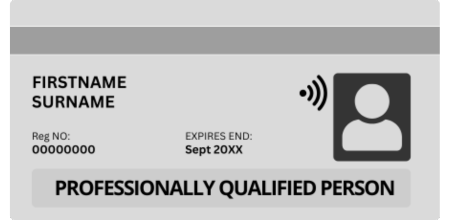 CSCS White Professionally Card